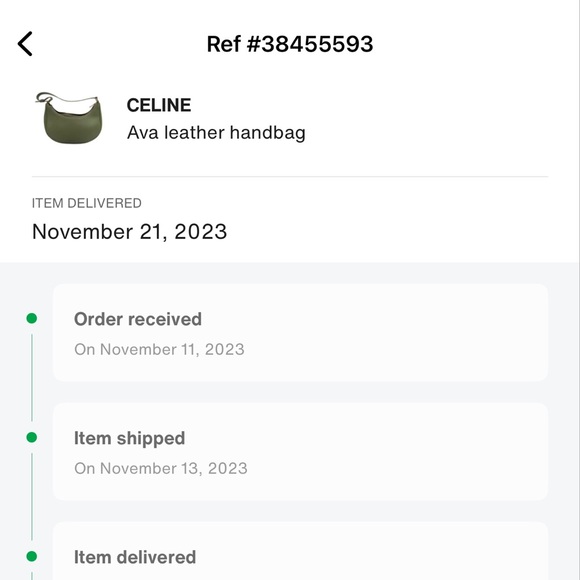 Celine Ava Bag - Sage Green - Picture 9 of 10